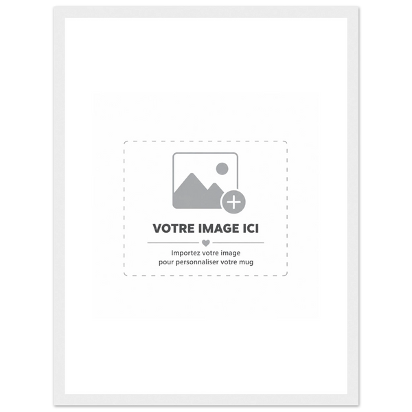 L'Affiche encadrée — affiche personnalisée 30 × 40 cm avec cadre bois