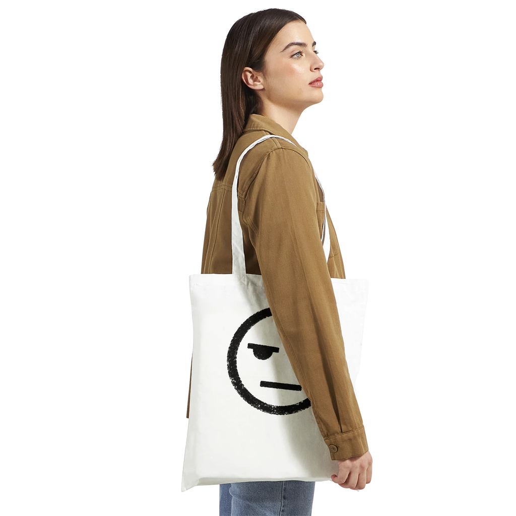Tote bag Sacrénom en coton avec un texte personnalisé imprimé — vue 7