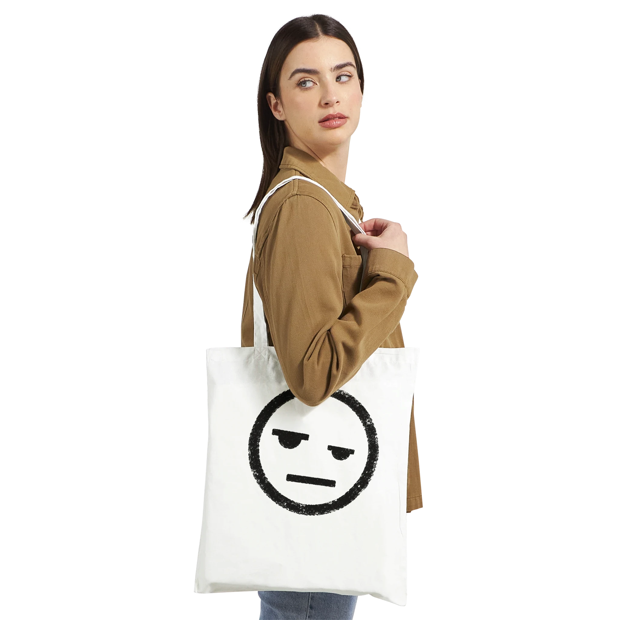 Tote bag Sacrénom en coton avec un texte personnalisé imprimé — vue 8