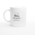 Mug à Tronche Sacrénom : mug blanc 11 oz avec un portrait au trait imprimé — vue 1