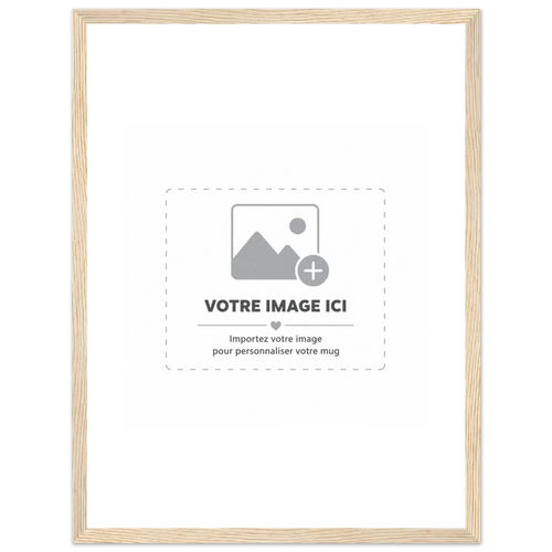 Affiche Sacrénom 30 × 40 cm dans un cadre en bois, prête à accrocher — vue 2