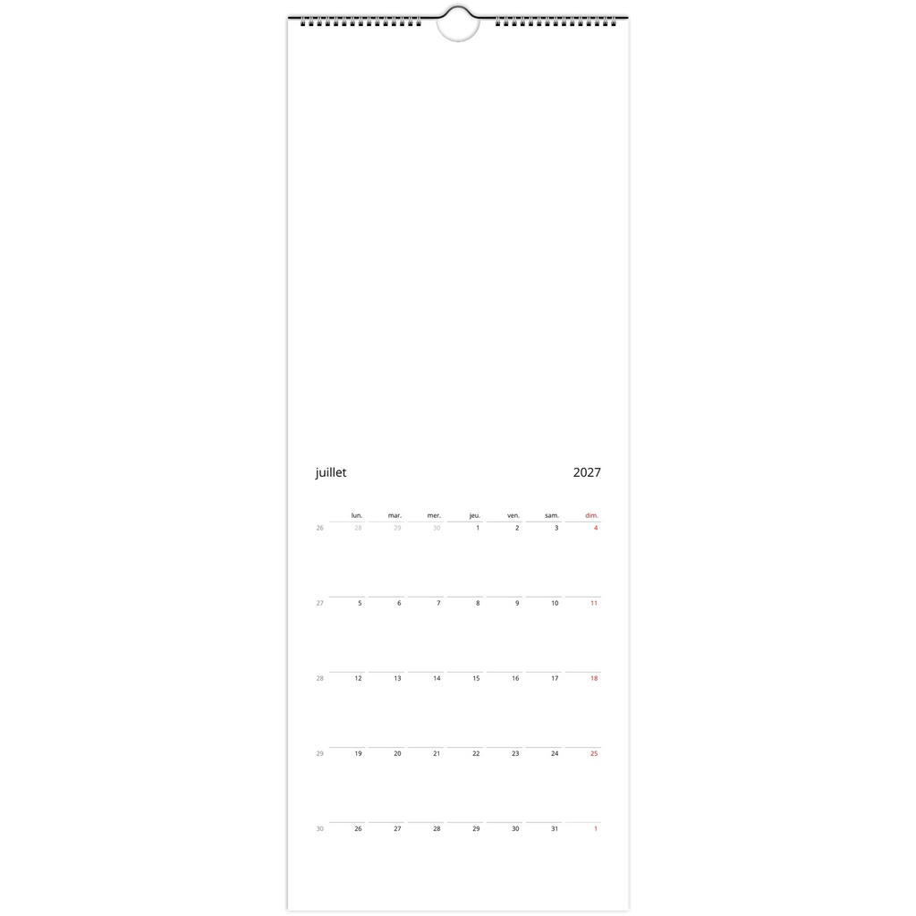 Calendrier mural Sacrénom 2027 personnalisé avec des photos de famille — vue 7