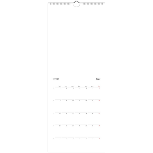 Calendrier mural Sacrénom 2027 personnalisé avec des photos de famille — vue 2