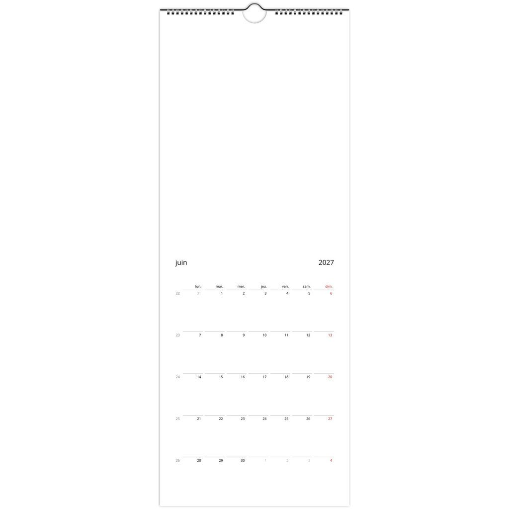 Calendrier mural Sacrénom 2027 personnalisé avec des photos de famille — vue 10