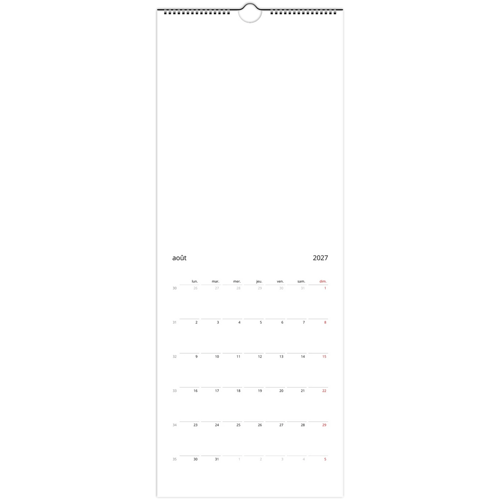 Calendrier mural Sacrénom 2027 personnalisé avec des photos de famille — vue 6
